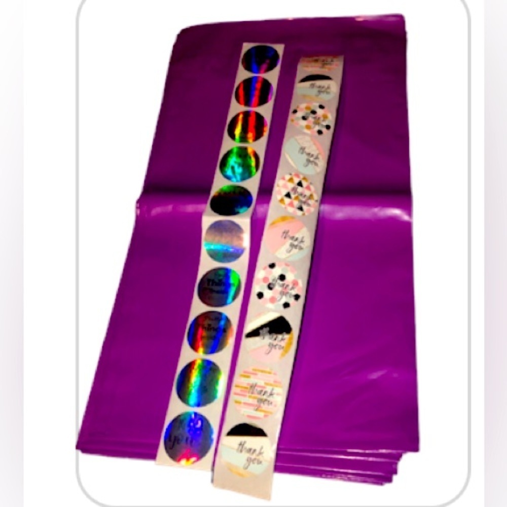 💜3\$30 20 PurplePolyMailer Envelopes Shipping Bags Self Sealing, 6x9”
